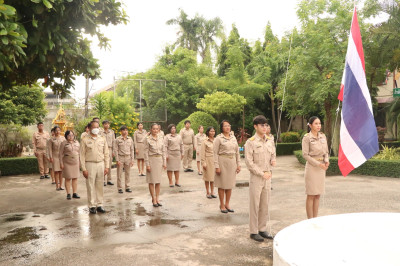 พิธีเชิญธงชาติไทย และประดับธงชาติไทย ... พารามิเตอร์รูปภาพ 1