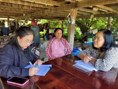 ลงพื้นที่ติดตามและเก็บข้อมูลเกษตรกรโครงการส่งเสริมและพัฒนาอาชีพเพื่อแก้ไขปัญหาที่ดินทำกินของเกษตรกร ... พารามิเตอร์รูปภาพ 1